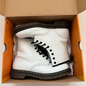 Dr. Martens 1460 White Smooth Boots | Women’s 10 / EU 42